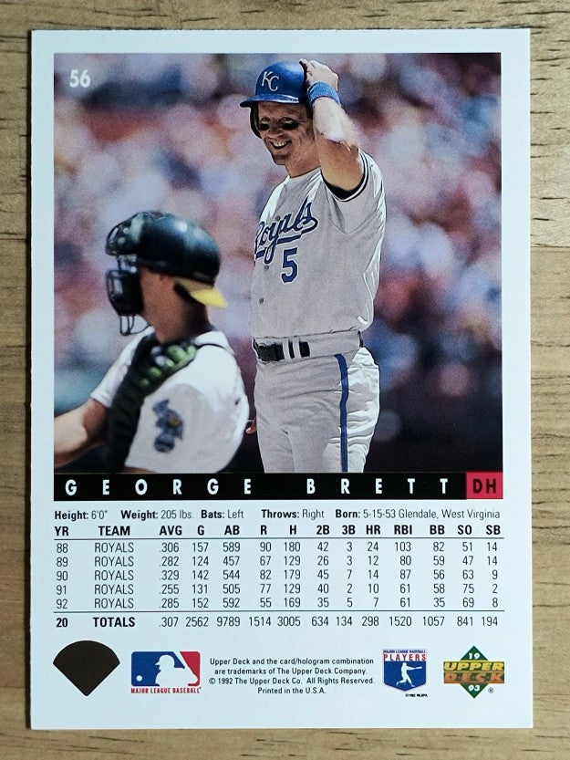 1993 Upper Deck #56 George Brett