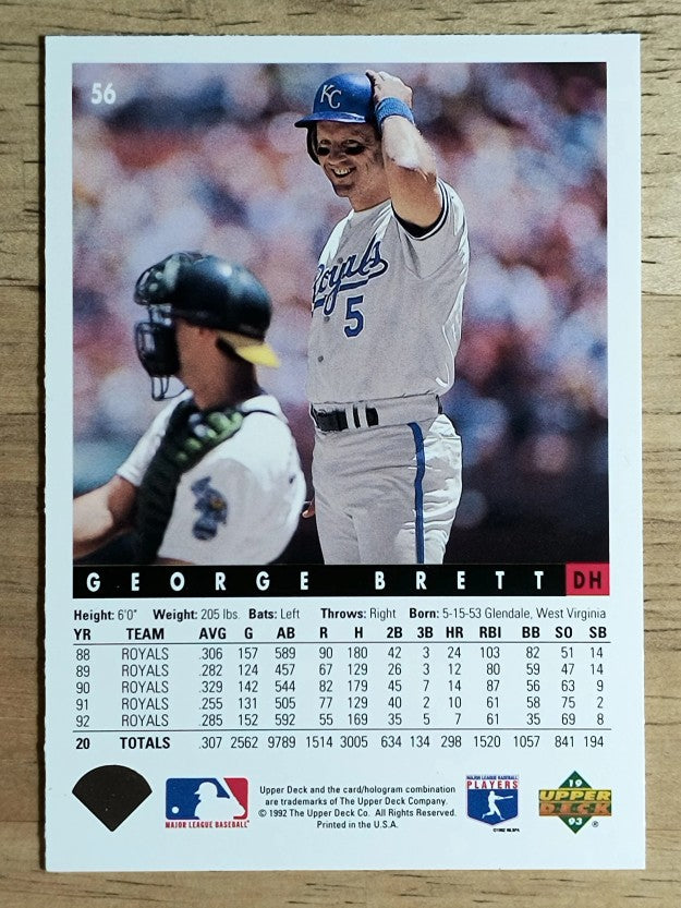 1993 Upper Deck #56 George Brett