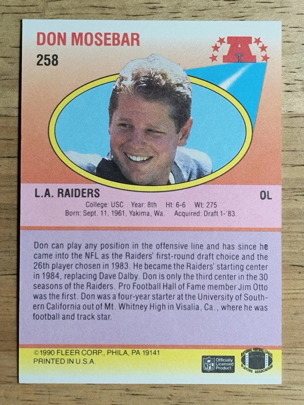 1990 Fleer #258 Don Mosebar