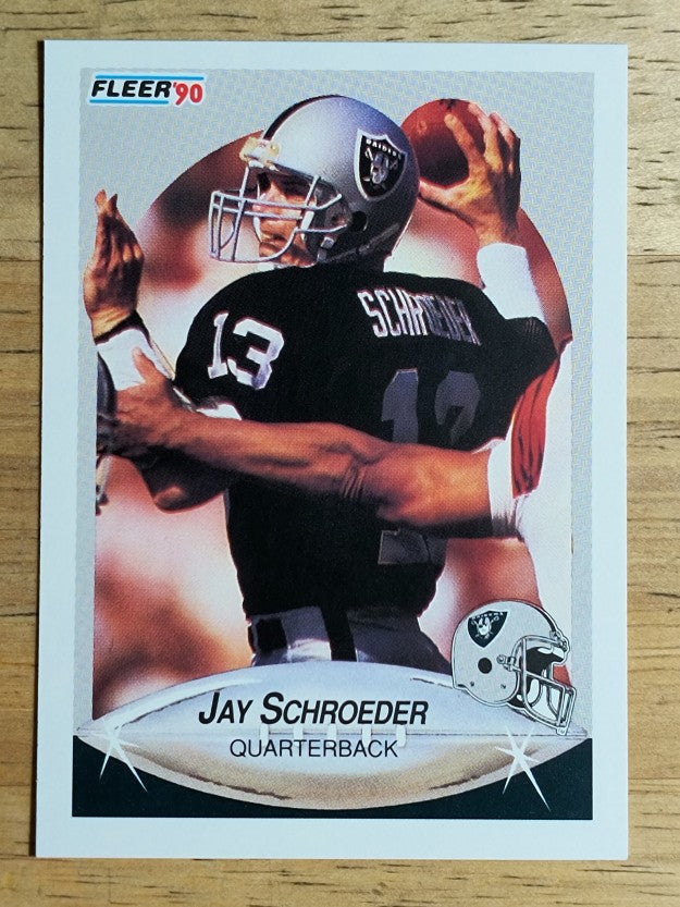 1990 Fleer #259 Jay Schroeder