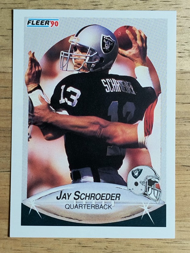 1990 Fleer #259 Jay Schroeder