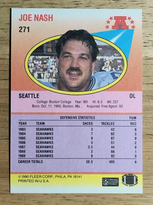 1990 Fleer #271 Joe Nash