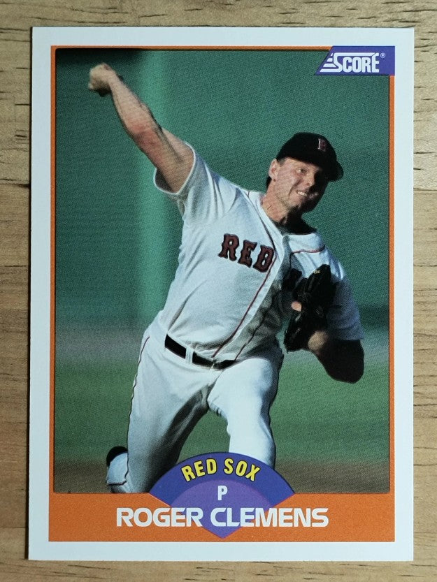 1989 Score #350 Roger Clemens COR/78 career wins