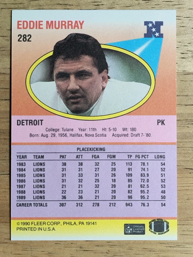 1990 Fleer #282 Eddie Murray