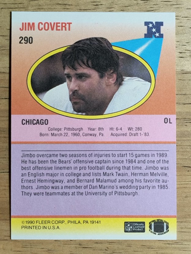 1990 Fleer #290 Jim Covert