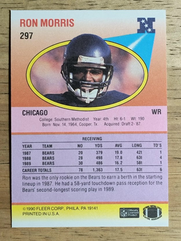 1990 Fleer #297 Ron Morris