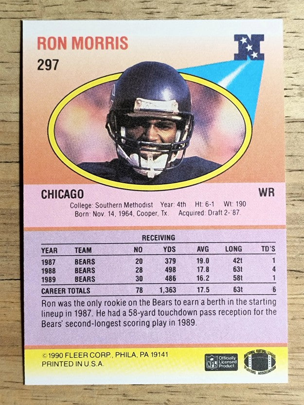 1990 Fleer #297 Ron Morris