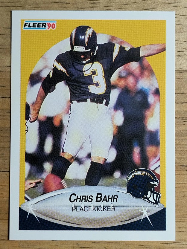 1990 Fleer #303 Chris Bahr