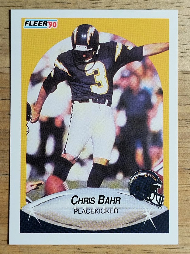 1990 Fleer #303 Chris Bahr