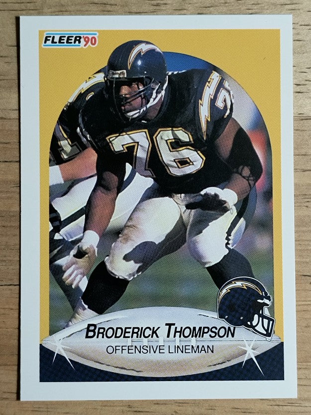 1990 Fleer #315 Broderick Thompson RC