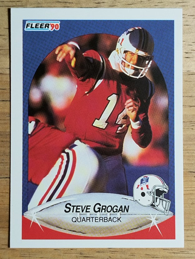 1990 Fleer #319 Steve Grogan