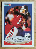 1990 Fleer #319 Steve Grogan