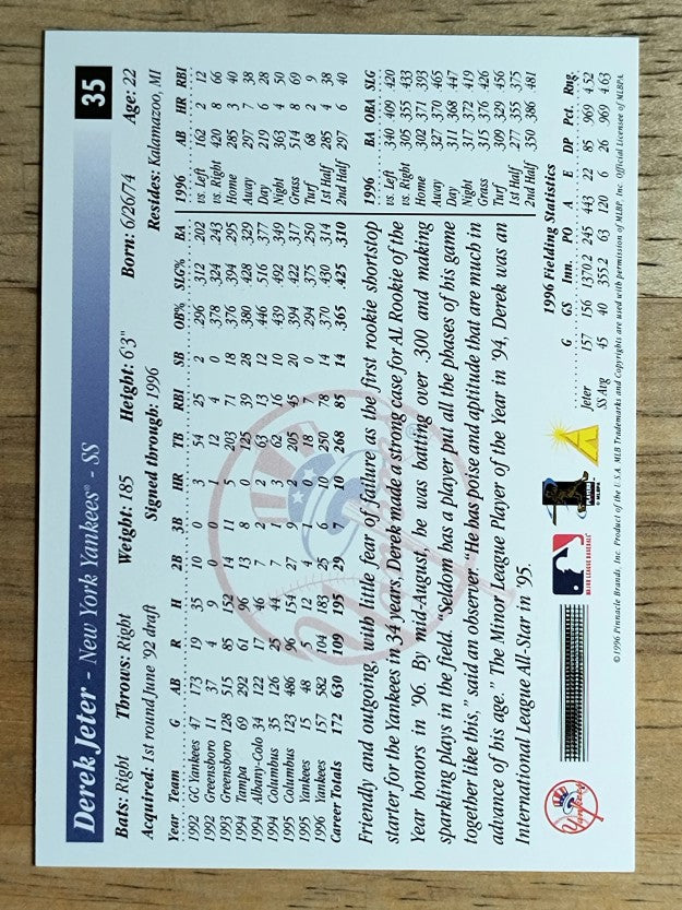 1997 Score #35 Derek Jeter
