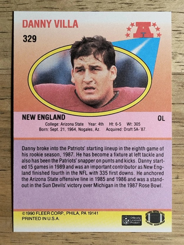 1990 Fleer #329 Danny Villa RC