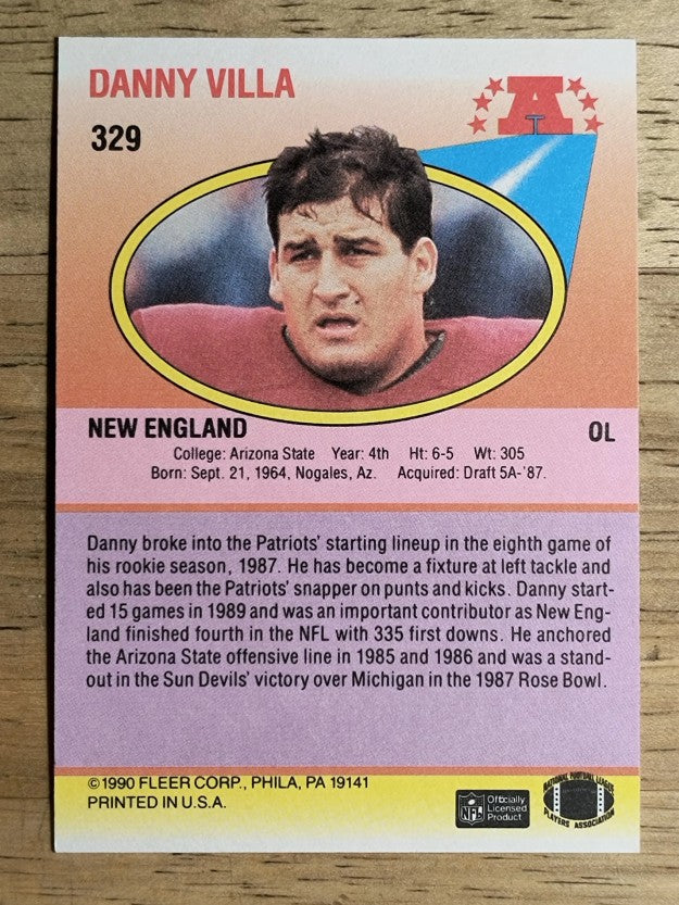 1990 Fleer #329 Danny Villa RC