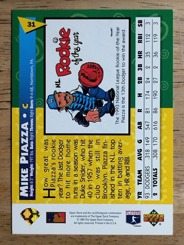 1994 Fun Pack #31 Mike Piazza