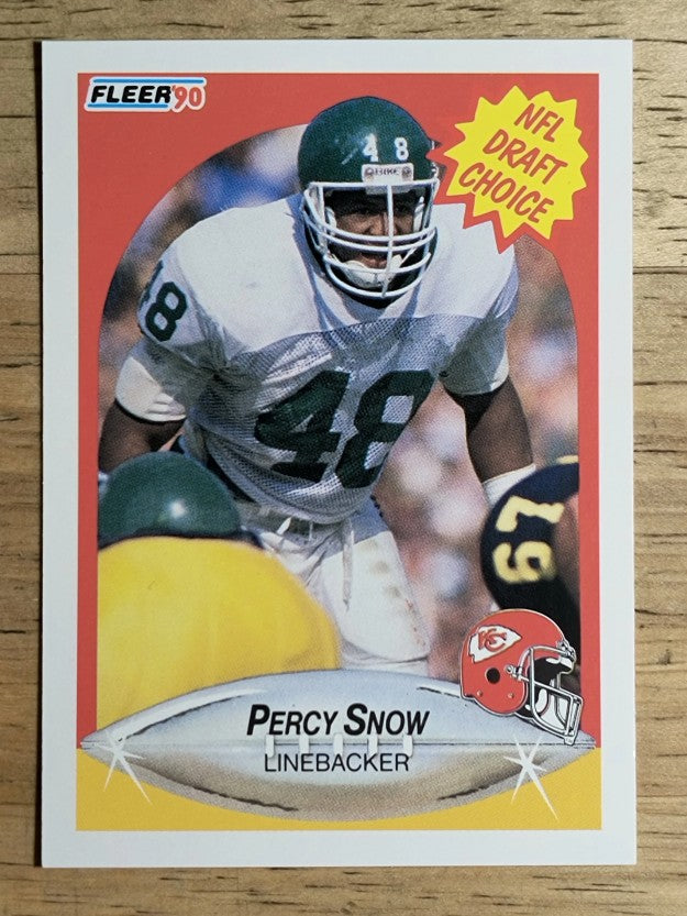 1990 Fleer #342 Percy Snow RC