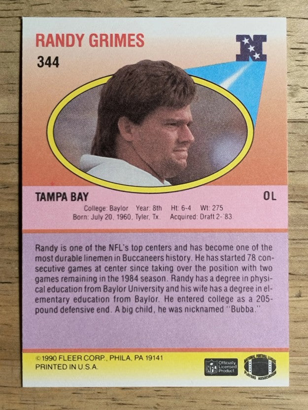 1990 Fleer #344 Randy Grimes