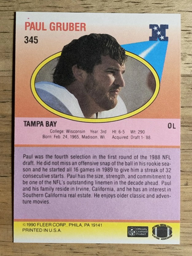 1990 Fleer #345 Paul Gruber