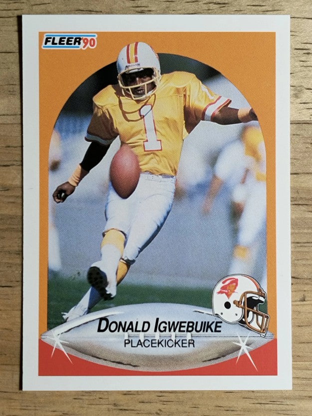 1990 Fleer #350 Donald Igwebuike