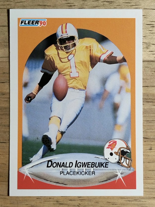 1990 Fleer #350 Donald Igwebuike