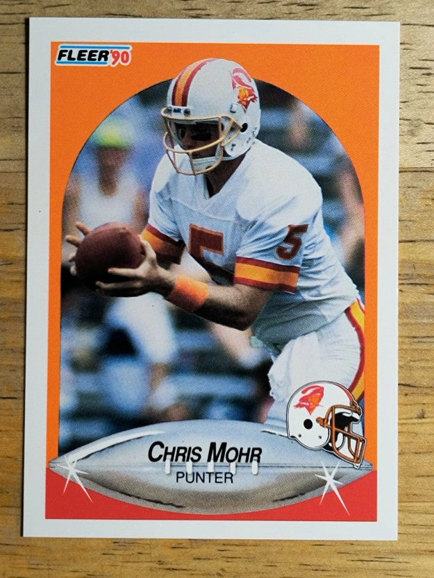 1990 Fleer #351 Chris Mohr RC