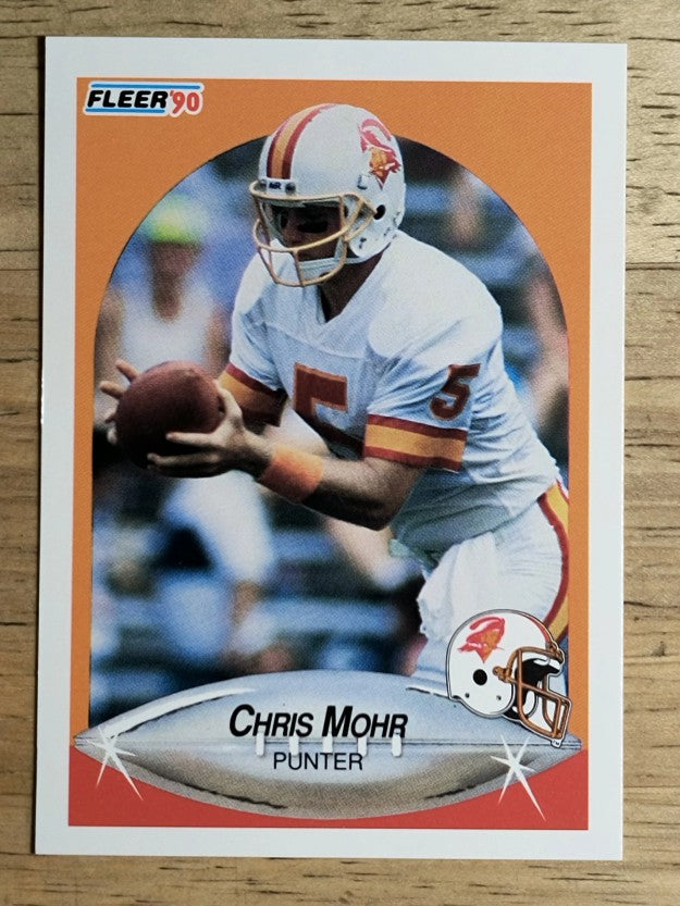 1990 Fleer #351 Chris Mohr RC