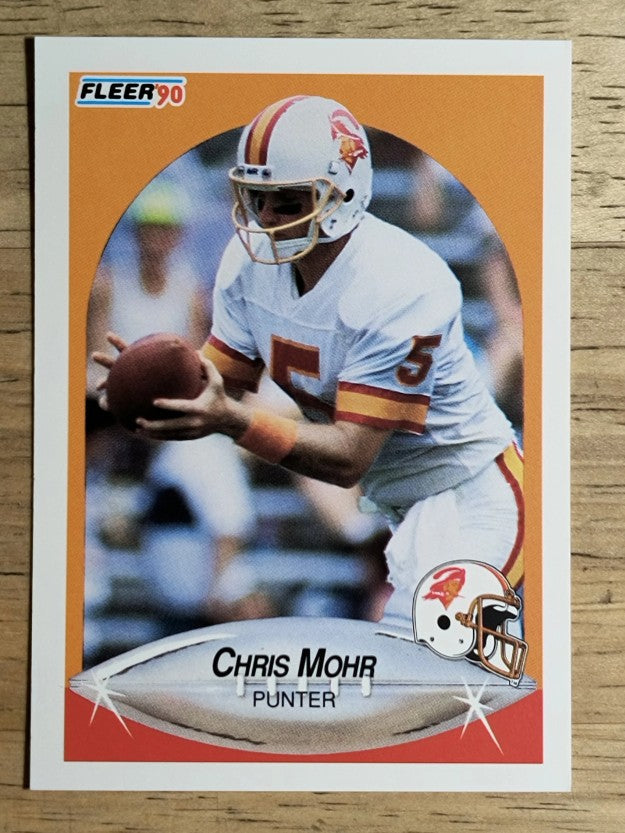 1990 Fleer #351 Chris Mohr RC
