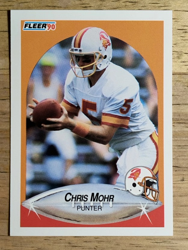 1990 Fleer #351 Chris Mohr RC