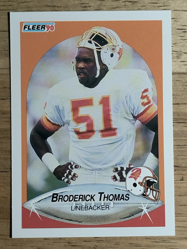 1990 Fleer #357 Broderick Thomas