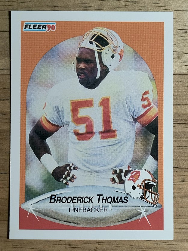 1990 Fleer #357 Broderick Thomas