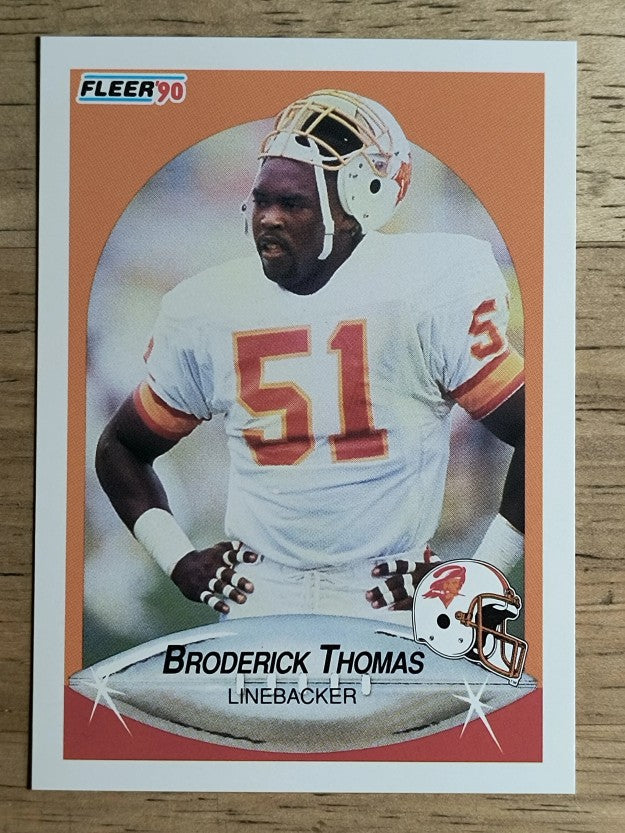 1990 Fleer #357 Broderick Thomas