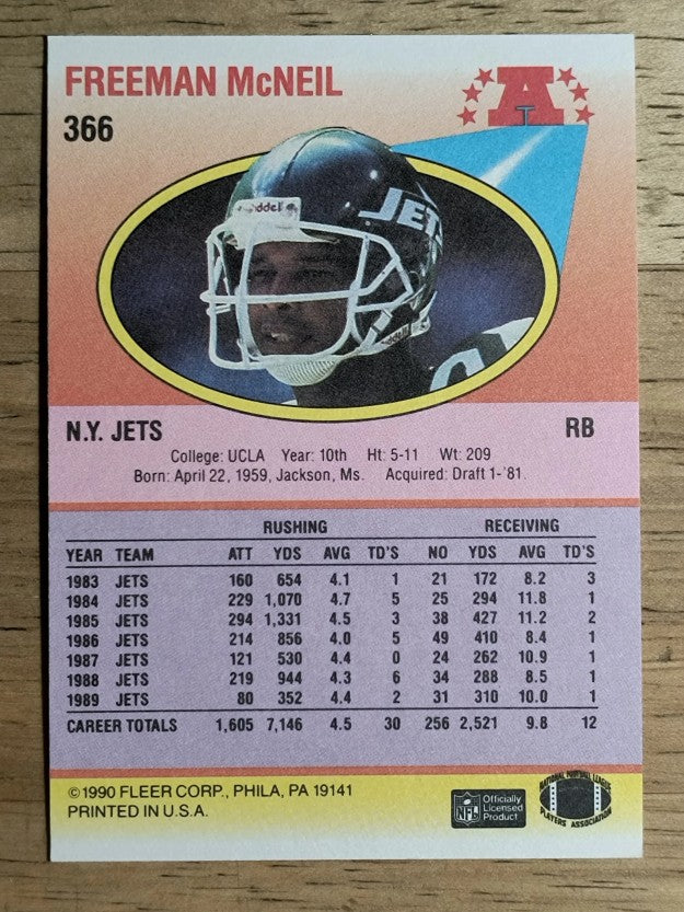 1990 Fleer #366 Freeman McNeil