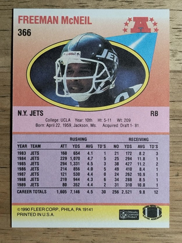 1990 Fleer #366 Freeman McNeil