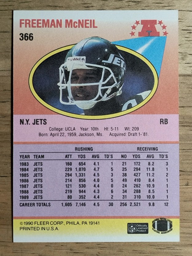 1990 Fleer #366 Freeman McNeil