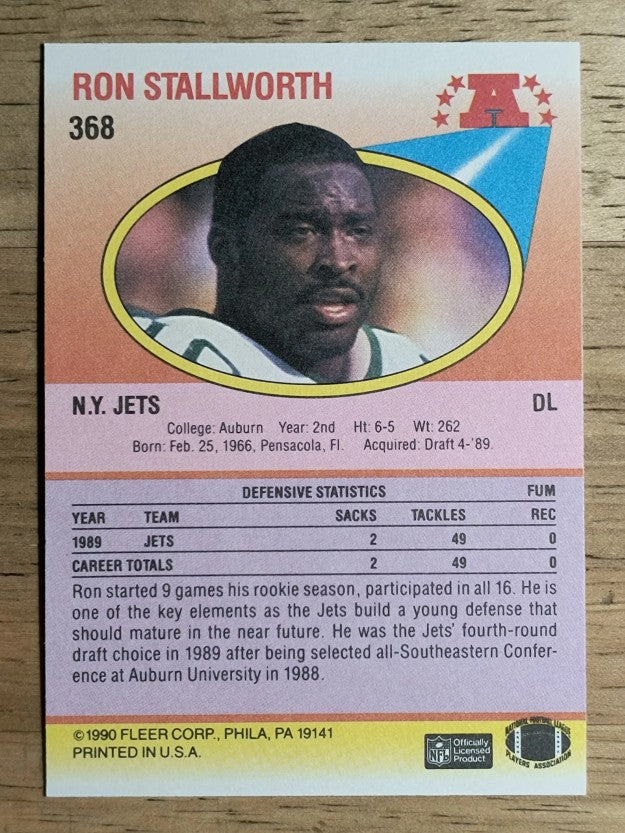 1990 Fleer #368 Ron Stallworth