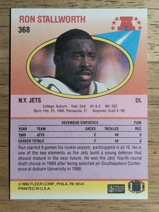 1990 Fleer #368 Ron Stallworth