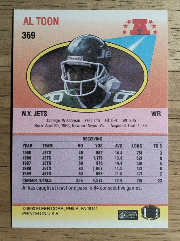 1990 Fleer #369 Al Toon