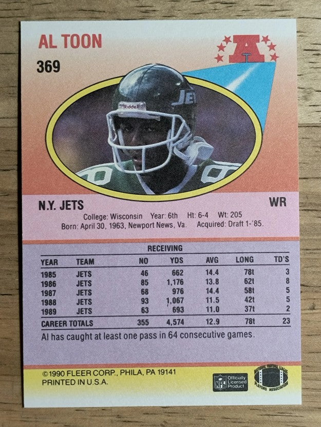 1990 Fleer #369 Al Toon
