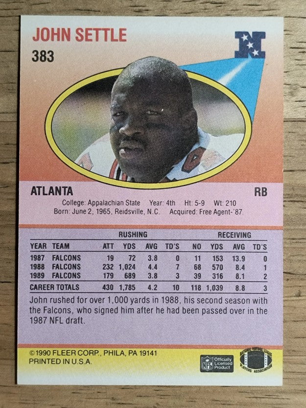 1990 Fleer #383 John Settle