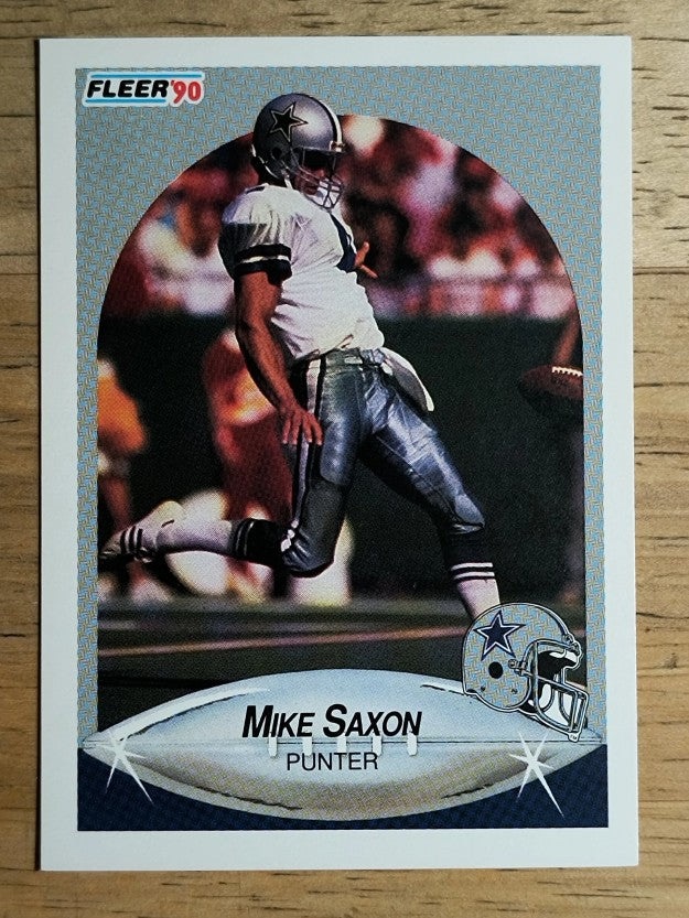 1990 Fleer #394 Mike Saxon