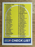1990 Fleer #398 Checklist Card