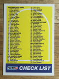 1990 Fleer #398 Checklist Card