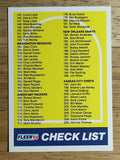 1990 Fleer #399 Checklist Card