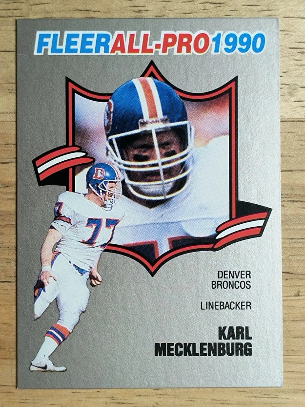 1990 Fleer All-Pros #15 Karl Mecklenburg