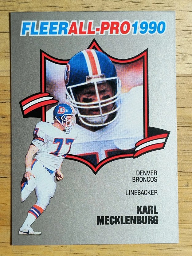 1990 Fleer All-Pros #15 Karl Mecklenburg