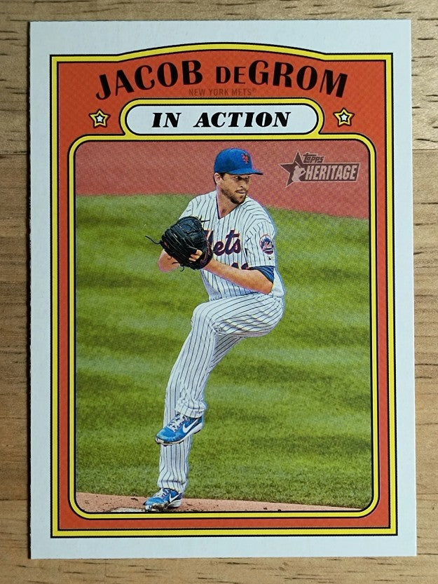 2021 Topps Heritage #100 Jacob deGrom IA