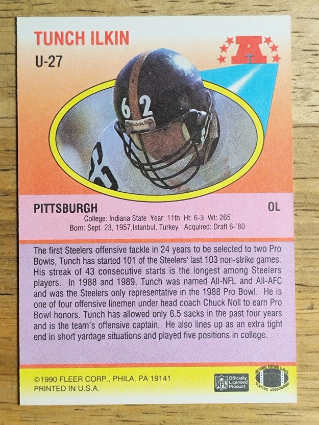 1990 Fleer Update #U27 Tunch Ilkin
