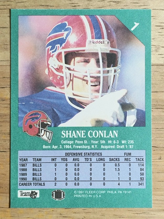 1991 Fleer #1 Shane Conlan