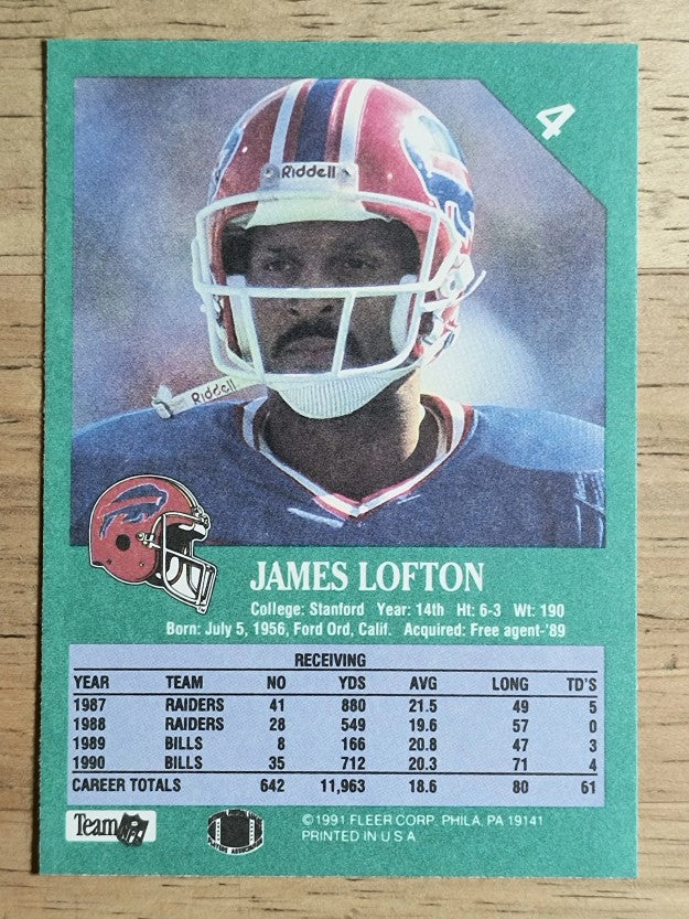 1991 Fleer #4 James Lofton